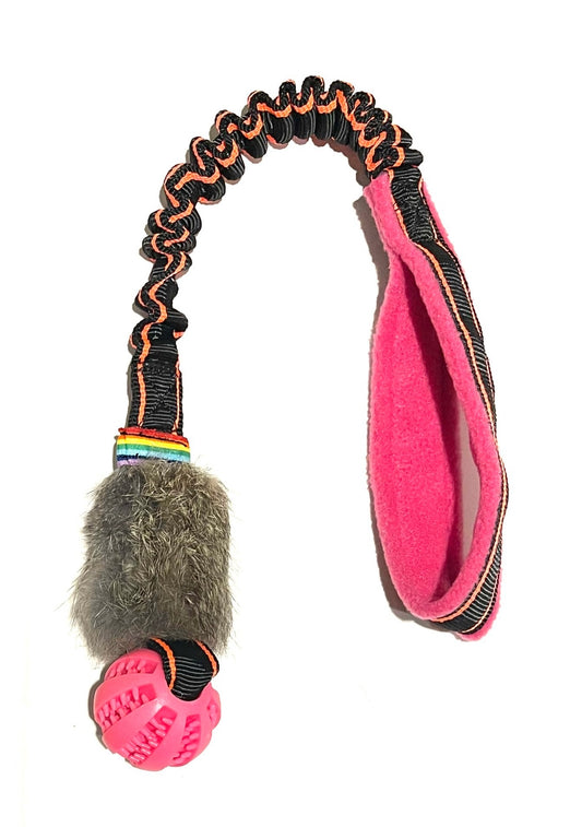 Rainbow Small Bungee Bunny & Ball