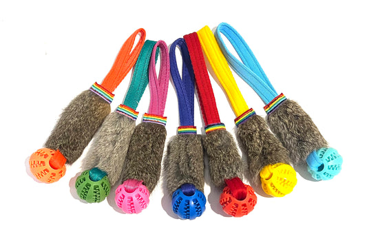 Rainbow Small Rabbit & Toothy Balls